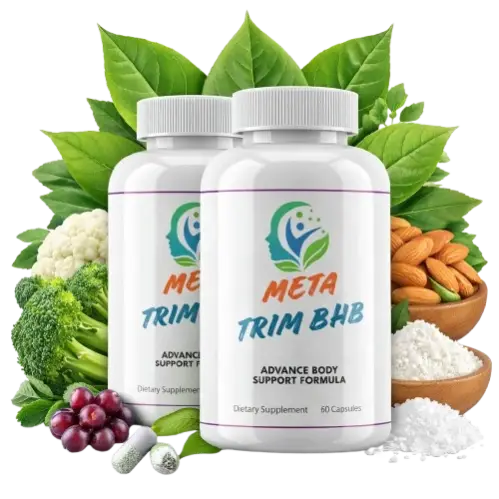 Meta Trim BHB keto weight support supplement bottle for metabolism and appetite control